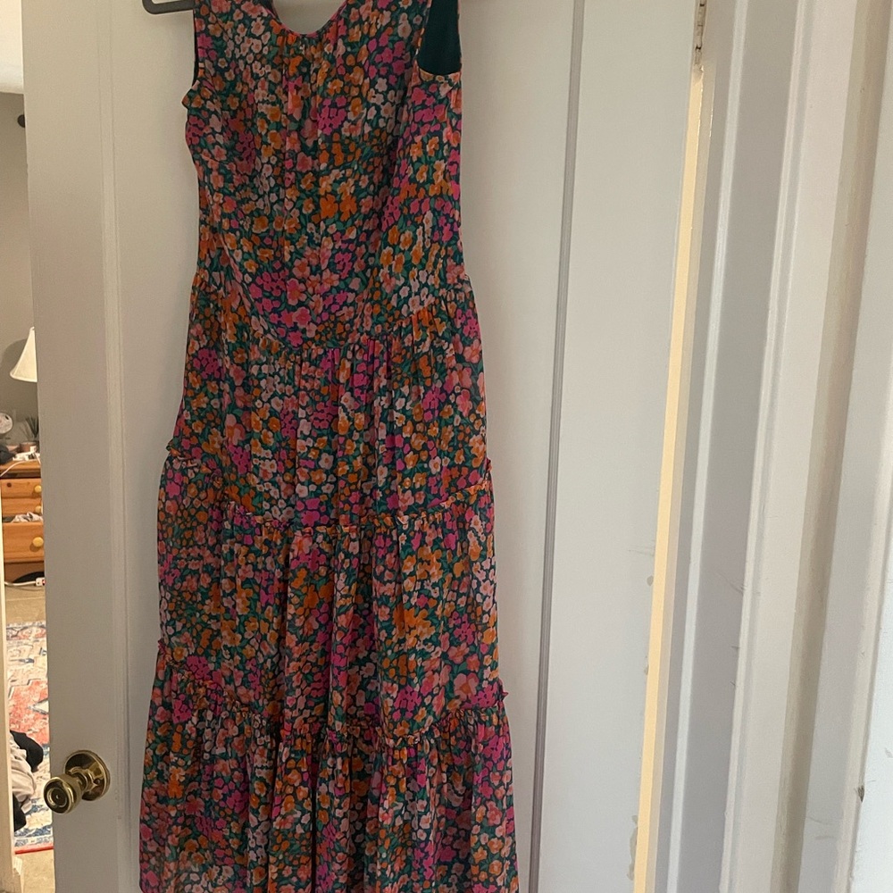 J. Crew Multicolor Floral Maxi Dress
